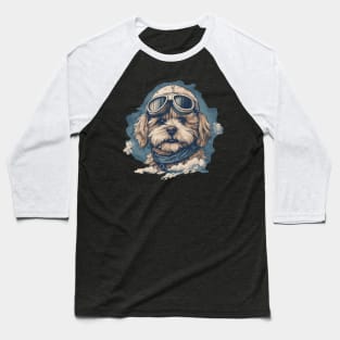 Aviator Maltipoo Baseball T-Shirt